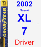 Driver Wiper Blade for 2002 Suzuki XL-7 - Premium