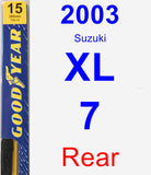 Rear Wiper Blade for 2003 Suzuki XL-7 - Premium