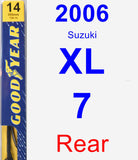 Rear Wiper Blade for 2006 Suzuki XL-7 - Premium