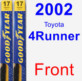 Front Wiper Blade Pack for 2002 Toyota 4Runner - Premium