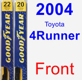 Front Wiper Blade Pack for 2004 Toyota 4Runner - Premium