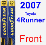 Front Wiper Blade Pack for 2007 Toyota 4Runner - Premium