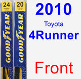 Front Wiper Blade Pack for 2010 Toyota 4Runner - Premium