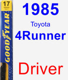 Driver Wiper Blade for 1985 Toyota 4Runner - Premium