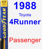 Passenger Wiper Blade for 1988 Toyota 4Runner - Premium