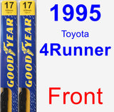 Front Wiper Blade Pack for 1995 Toyota 4Runner - Premium