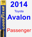 Passenger Wiper Blade for 2014 Toyota Avalon - Premium