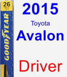 Driver Wiper Blade for 2015 Toyota Avalon - Premium