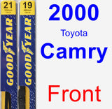 Front Wiper Blade Pack for 2000 Toyota Camry - Premium