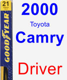 Driver Wiper Blade for 2000 Toyota Camry - Premium