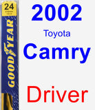 Driver Wiper Blade for 2002 Toyota Camry - Premium