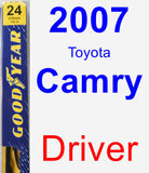 Driver Wiper Blade for 2007 Toyota Camry - Premium
