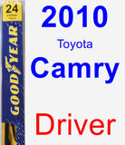 Driver Wiper Blade for 2010 Toyota Camry - Premium