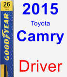 Driver Wiper Blade for 2015 Toyota Camry - Premium