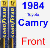 Front Wiper Blade Pack for 1984 Toyota Camry - Premium