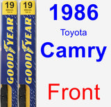 Front Wiper Blade Pack for 1986 Toyota Camry - Premium