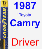 Driver Wiper Blade for 1987 Toyota Camry - Premium