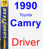 Driver Wiper Blade for 1990 Toyota Camry - Premium