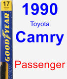 Passenger Wiper Blade for 1990 Toyota Camry - Premium