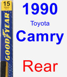 Rear Wiper Blade for 1990 Toyota Camry - Premium