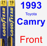 Front Wiper Blade Pack for 1993 Toyota Camry - Premium