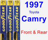 Front & Rear Wiper Blade Pack for 1997 Toyota Camry - Premium