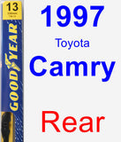 Rear Wiper Blade for 1997 Toyota Camry - Premium