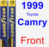 Front Wiper Blade Pack for 1999 Toyota Camry - Premium