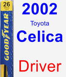 Driver Wiper Blade for 2002 Toyota Celica - Premium