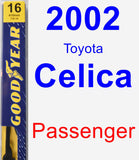 Passenger Wiper Blade for 2002 Toyota Celica - Premium