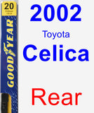 Rear Wiper Blade for 2002 Toyota Celica - Premium