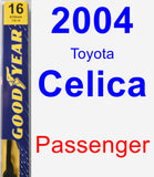 Passenger Wiper Blade for 2004 Toyota Celica - Premium