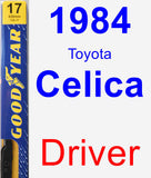 Driver Wiper Blade for 1984 Toyota Celica - Premium