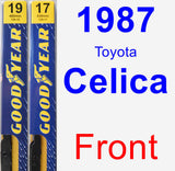 Front Wiper Blade Pack for 1987 Toyota Celica - Premium