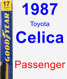 Passenger Wiper Blade for 1987 Toyota Celica - Premium