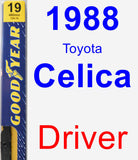 Driver Wiper Blade for 1988 Toyota Celica - Premium