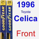 Front Wiper Blade Pack for 1996 Toyota Celica - Premium