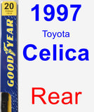 Rear Wiper Blade for 1997 Toyota Celica - Premium