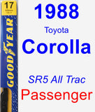 Passenger Wiper Blade for 1988 Toyota Corolla - Premium