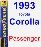 Passenger Wiper Blade for 1993 Toyota Corolla - Premium