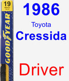 Driver Wiper Blade for 1986 Toyota Cressida - Premium