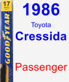 Passenger Wiper Blade for 1986 Toyota Cressida - Premium