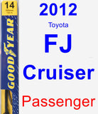 Passenger Wiper Blade for 2012 Toyota FJ Cruiser - Premium