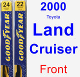 Front Wiper Blade Pack for 2000 Toyota Land Cruiser - Premium