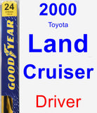 Driver Wiper Blade for 2000 Toyota Land Cruiser - Premium