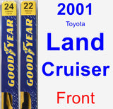 Front Wiper Blade Pack for 2001 Toyota Land Cruiser - Premium