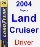 Driver Wiper Blade for 2004 Toyota Land Cruiser - Premium