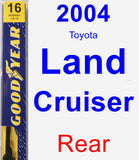 Rear Wiper Blade for 2004 Toyota Land Cruiser - Premium