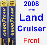 Front Wiper Blade Pack for 2008 Toyota Land Cruiser - Premium