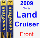 Front Wiper Blade Pack for 2009 Toyota Land Cruiser - Premium